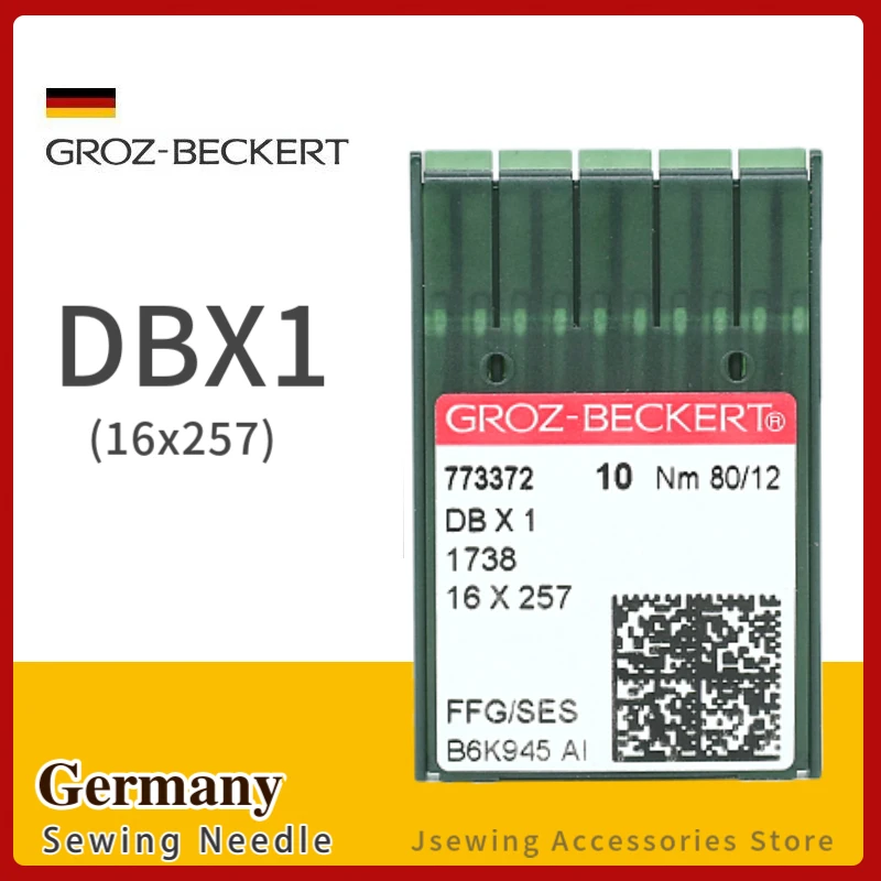 10 PCS DBX1 Groz-Beckert Sewing Machine Needles For Industrial Lockstitch Accessories DB*1 16x257 Knitting JUKI BROTHER SINGER | Дом и сад