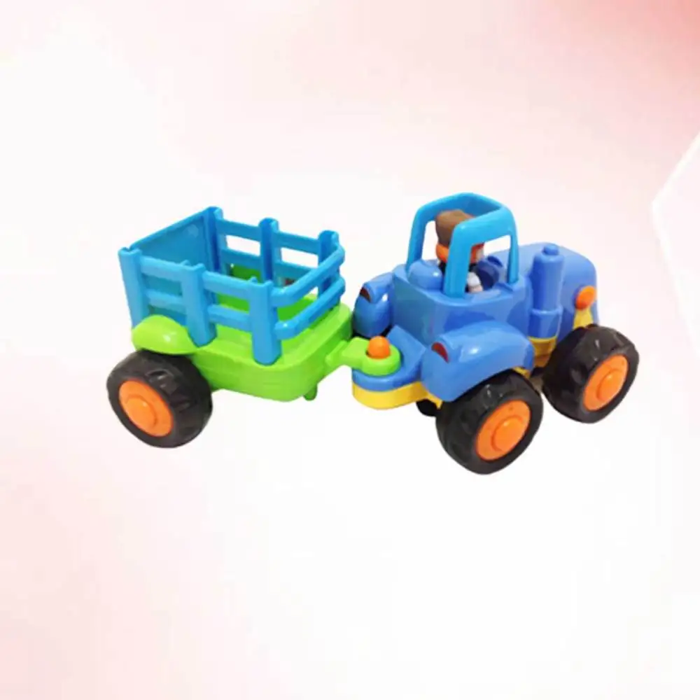

Kids Car Tractors Car Model Engineering Van Model Kids Early Learning Blue