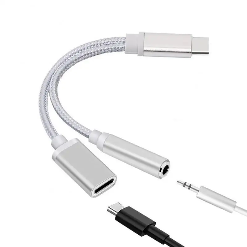 Новый USB Type C аудио кабель 2 в 1 разъем 3 5 мм адаптер для наушников конвертер