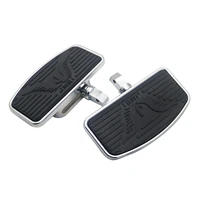1 pair motorbike passenger footboard foot pegs footrest pedals for honda vtx1300 vtx1800 vt750 black