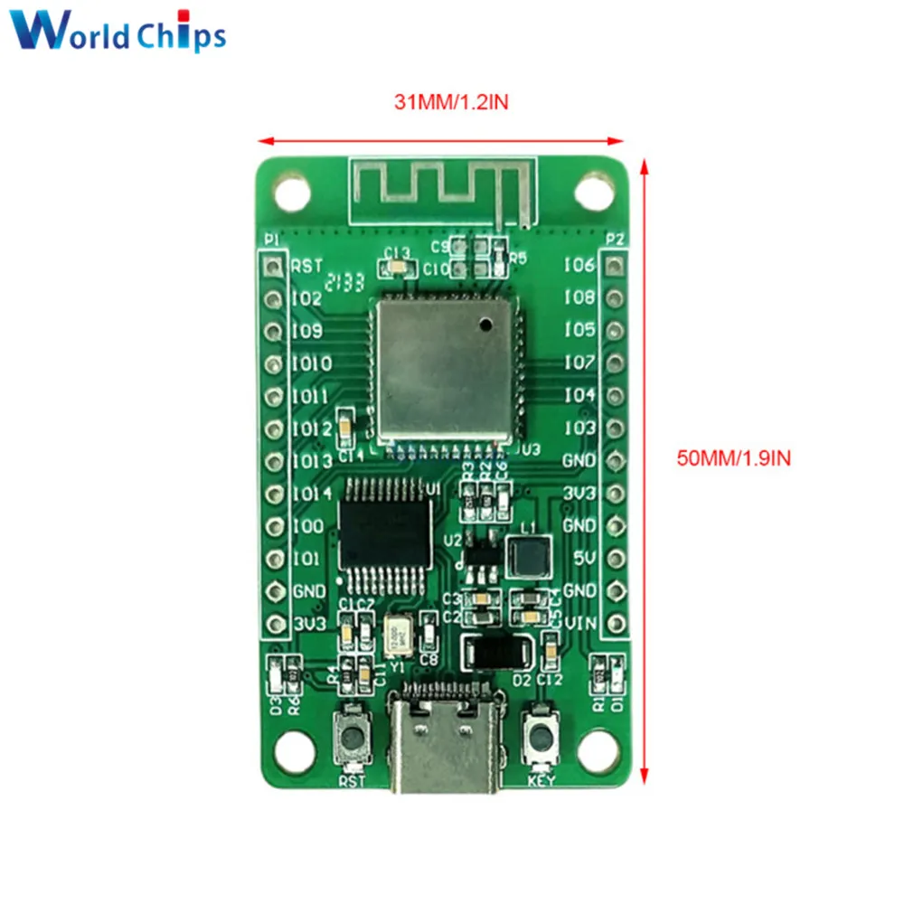 Макетная плата Hi3861 Hi3861V100 высоковстроенный 2 4 ГГц Wi-Fi чип SDIO SPI I2C UART GPIO I2S интерфейс