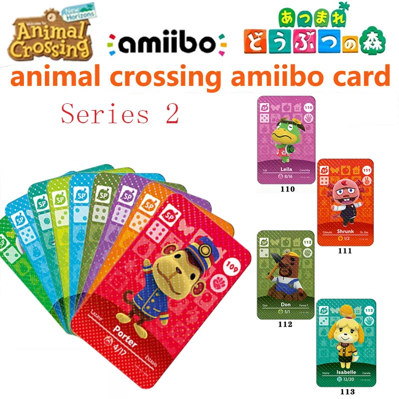 Animals Crossing Series 2 Amiibo Cards 128 To 154 NFC Game Card Compatible Switch NS WIIU Set Carte Tag Second Version | Игрушки и хобби