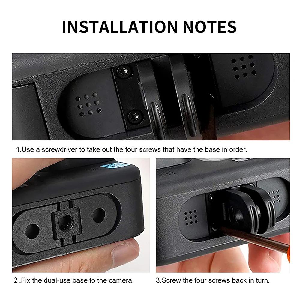 Штатив монопод крепление 1/4 Универсальный двойной интерфейс s сплав база для GoPro