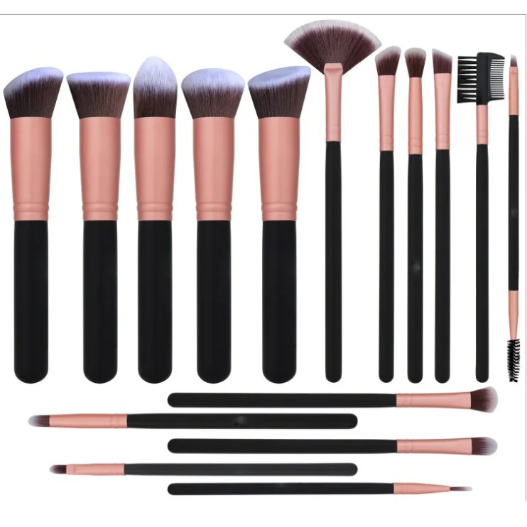 

16pcs/set Set Blush Face Makeup Brushes Eye Lip Powder Makeup Brushes Set Eyeshadow Eyebrow Make Up Brushe Cosmetic Tool Bag