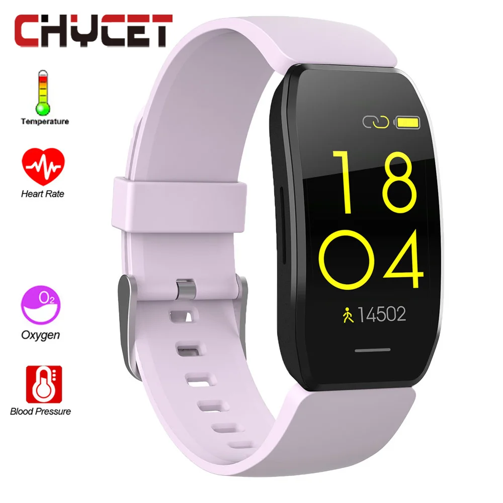 

CHYCET Smart Band Women Men Heart Rate Blood Pressure Measurement Monitor Sport Bracelet Pedometer Waterproof Fitness Tracker
