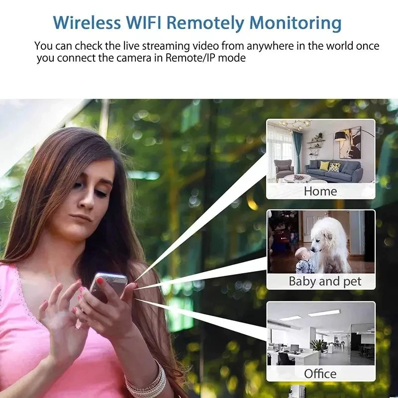 HD 1080P WiFi IP Camera Mini P2P Wireless Micro Webcam Camcorder Video Recorder Night Vision Remote Monitoring Hidden TF Card |