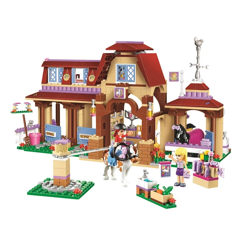 

In stock 10562 Friends Series Heartlake Riding Club Model Building Block Bricks Toy for Children Compatible Friend