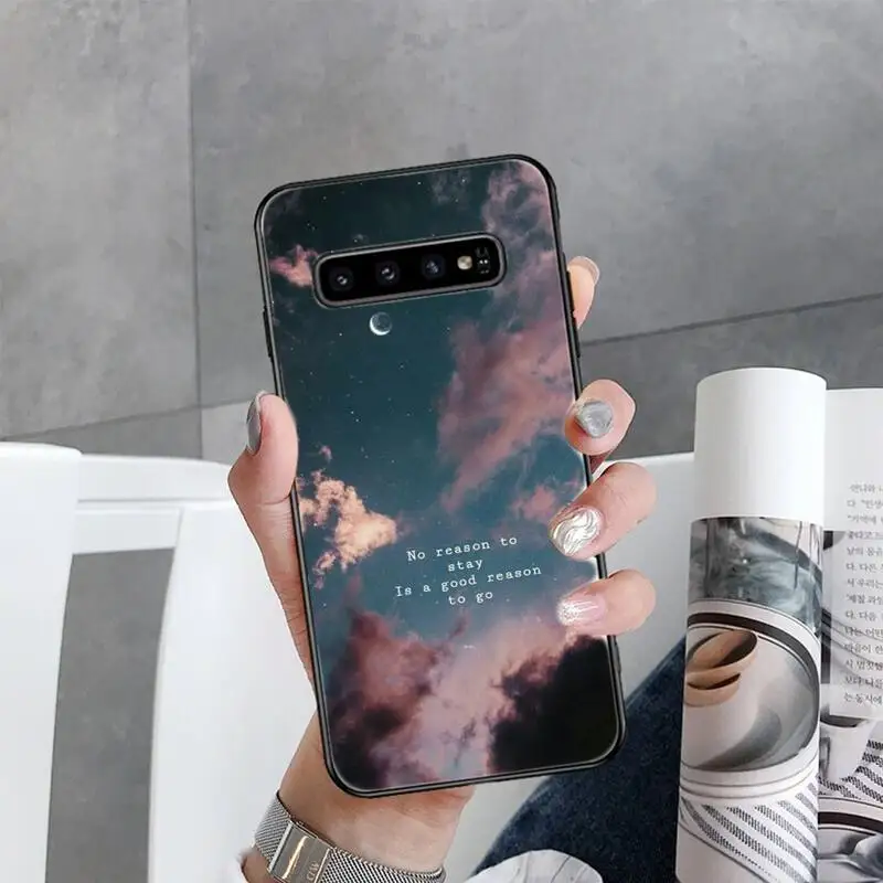 

Sky inspirational quotes text Phone Case For Samsung Galaxy S7 S8 S9 S10 S10e S20 s21 s30 plus lite Ultra 5g