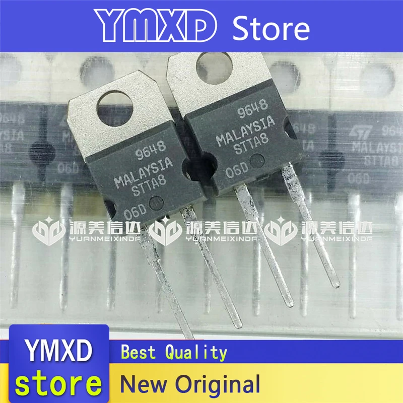 10pcs/lot New Original STTA806D 8a 600v Schottky Diode TO-220 Direct Diode In Stock