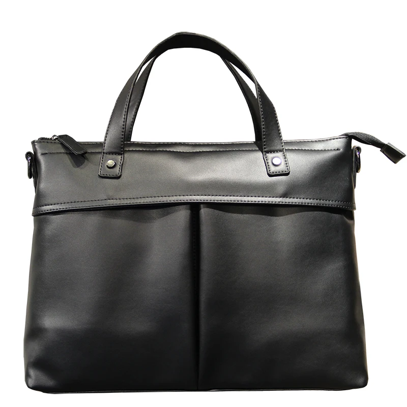 

GUMST Men Fashion High Quality Pu Leather Business Briefcase Casual Simple Handbag High Capacity