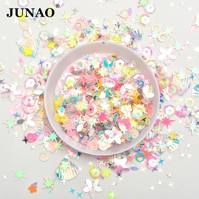 Mix Color Pink 10g JUNAO 10 г 5*12 мм цветная Алмазная форма, Сыпучие блёстки блестки Пришивные блестящие стразы, аппликация для рукоделия одежды - Цвет: Mix Color Pink 10g
