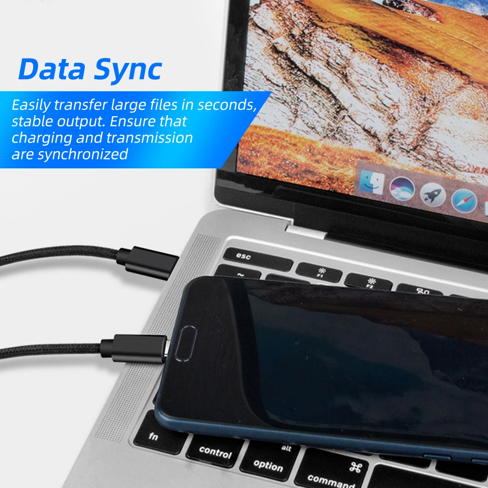 FONKEN Usb Тип C кабель Зарядное устройство кабеля с разъемами типа c и Usbc зарядки для