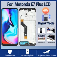 original for motorola moto e7 plus lcd with frame display touch screen digitizer assembly for moto e7plus lcd xt2081 1
