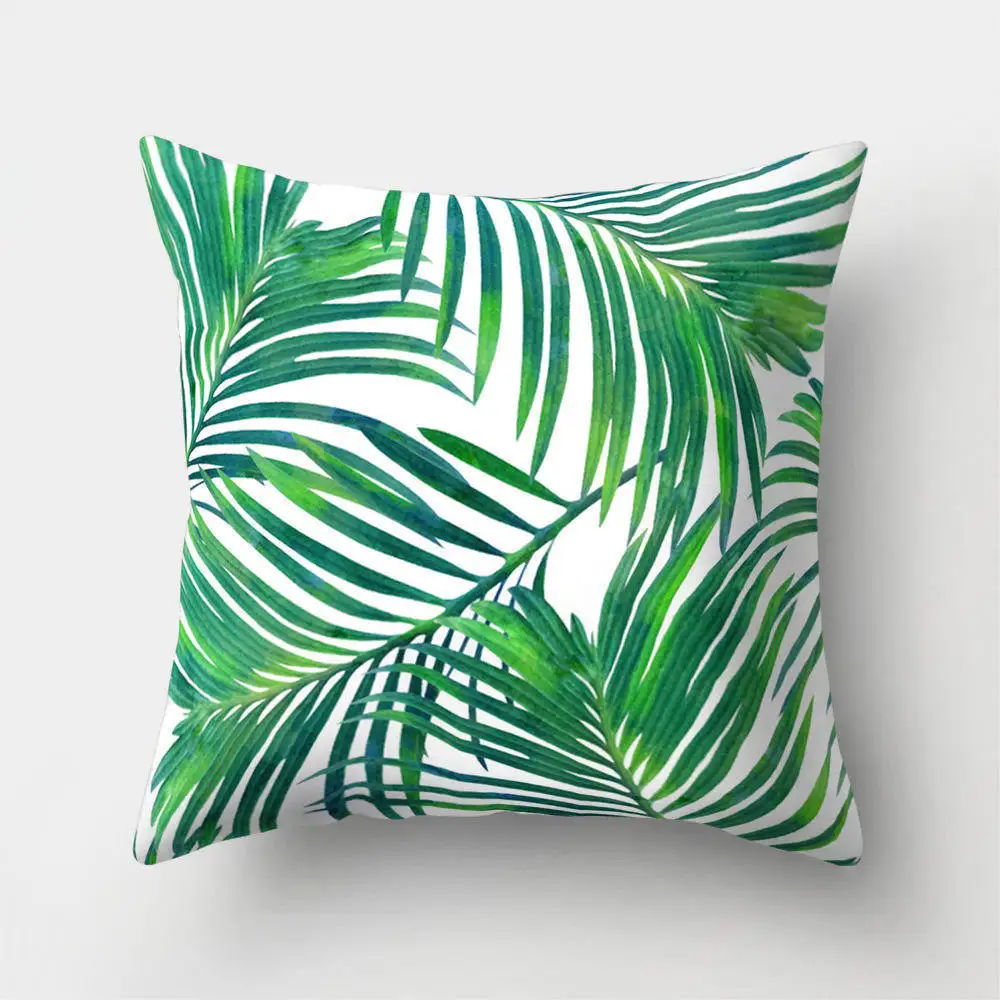 

Tropical Leaf Cactus Monstera Cushion Cover Polyester Throw Pillows Sofa Home Decor Decoration Decorative Pillowcase 40506-1