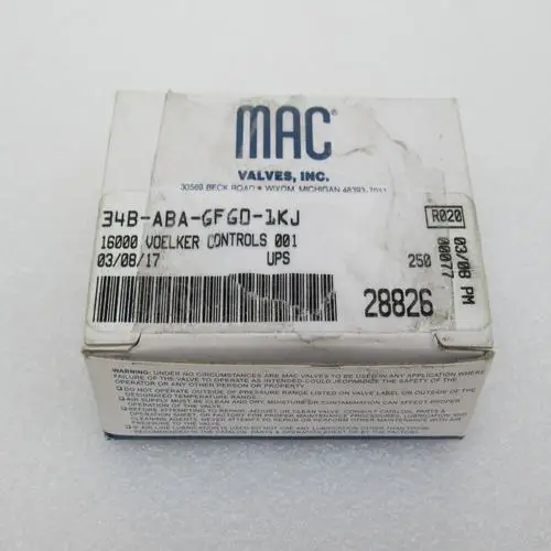 

The new MAC 34B-ABA-GFG0-1KJ 34B-ABA-GFGO-1KJ switch