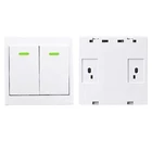 Беспроводная настенная панель Scimagic с дистанционным управлением 86 передатчик 1 2 3 канала клей RF TX умный дом гостиная спальня 433 МГц