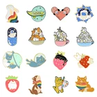 Космическая планета астронавт эмали штырь пользовательские Мультфильмы животных сплав мешочек для брошек одежда штырь отворотом Приключения значок, ювелирное изделие, подарок