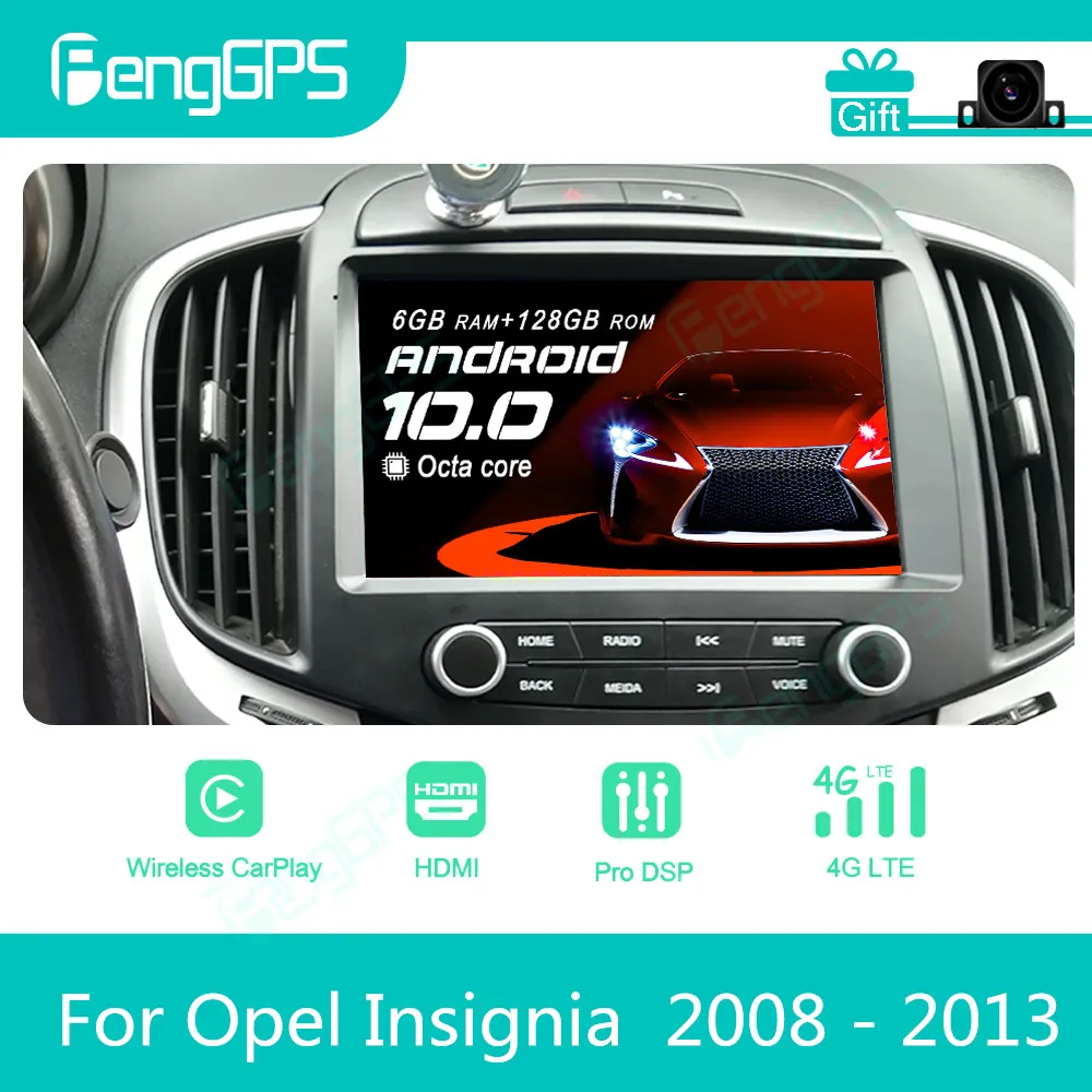 

Автомобильный радиоприемник для Opel Insignia 2008 - 2013 Android, Стерео Авторадио 2Din, мультимедийный плеер с GPS Навигатором, сенсорным экраном и дисплее...