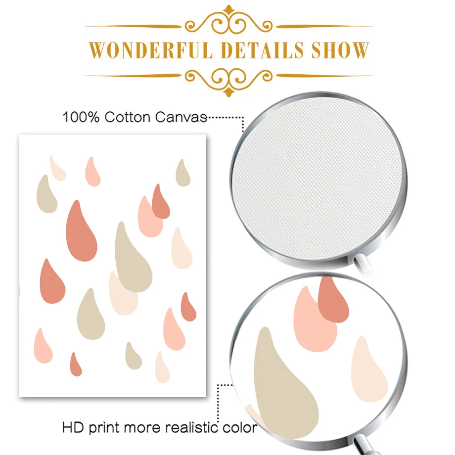 Кактус ABC Алфавит цифры Радуга облако настенная Картина на холсте скандинавские