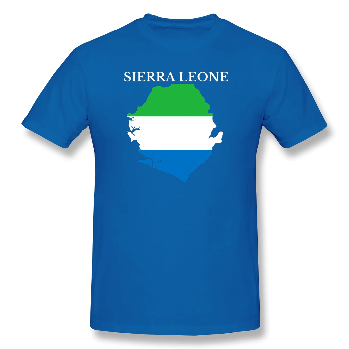 

Sierra Leone Map Flag Joke Men's Basic Short Sleeve T-Shirt R282 Tops Tees European Size