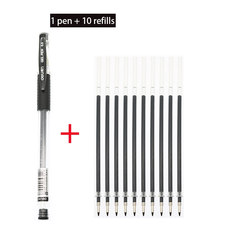 0 5 мм пуля гелевая ручка цвет: черный Синий Красный канцелярский подарок для