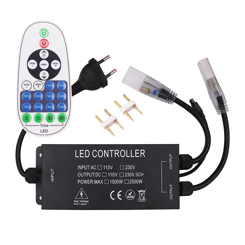 Светодиодный контроллер 110 В 220 23 клавиши пульт дистанционного управления для