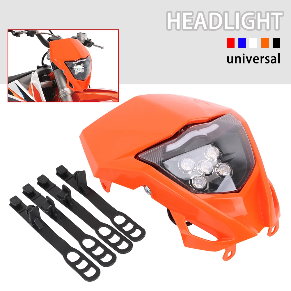 

Motorcycle LED Headlight Headlamp Head Light For KTM Husqvarna EXC XCF XCW TE TC FE 125 250 300 350 450 530 690 SMR Six Days