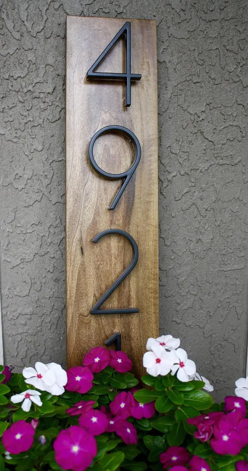 125 мм плавающий дом цифры буквы большая современная дверь Алфавит дома Открытый 5