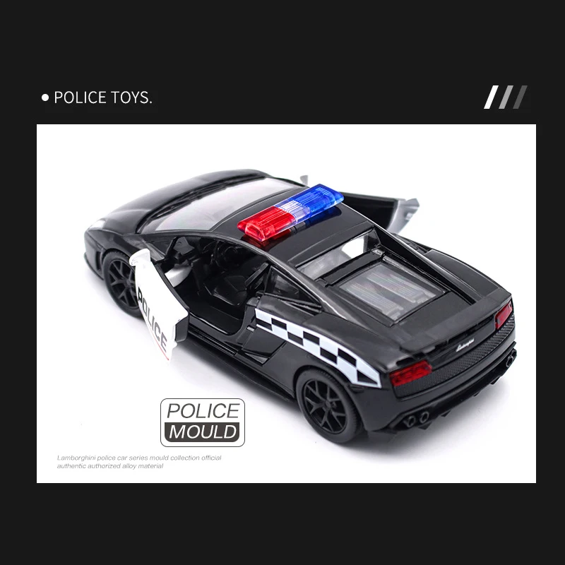 1:36 автомобиль Lamborghini Gallardo Dodge Challenger полицейский модель автомобиля из сплава