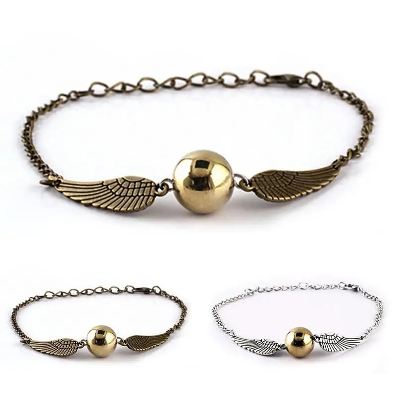 

Harry Potter Inspired Bracelet Snith Deathly Hallows Wing Fashion Jewelry