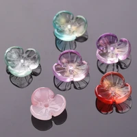 10pcs 12 5mm flower shape crystal glass loose spacer beads for jewelry making earring diy crafts
