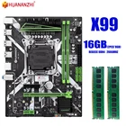 HUANANZHI X99 материнская плата с 2*8G = 16 Гб DDR4 2666 МГц REGECC памяти комбо комплект NVME USB3.0 MATX сервер