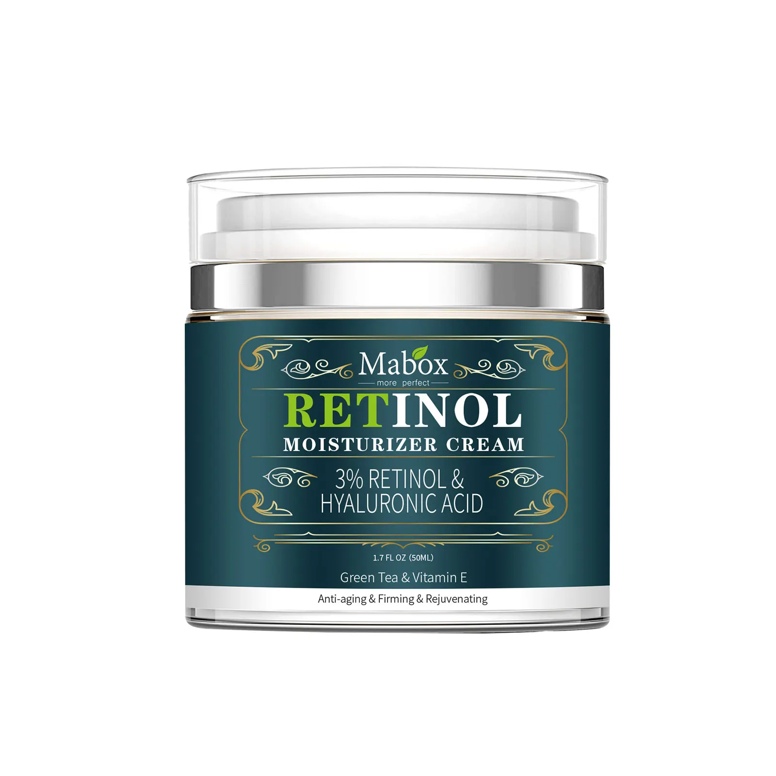 

Mabox Retinol Moisturizer Face Whitening Cream Vitamin E Collagen Retin Anti Aging Wrinkle Acne Hyaluronic Acid Cream