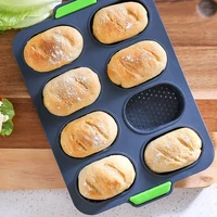 1pcs silicone baking tray bakeware non stick mold styles for baking french bread breadstick bread roll bakery cake mold tools