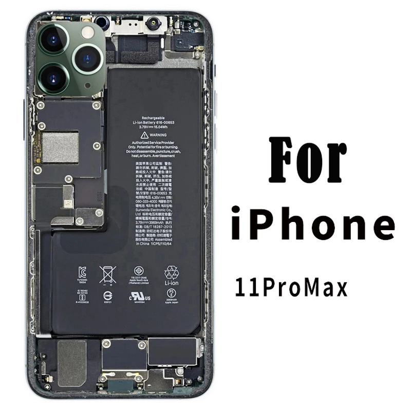 For iPhone 11Pro Max Запасная батарея, наклейка для телефона для iPhone 11 Pro Max 11 Pro 11, Новая классная забавная компонентная наклейка на заднюю панель s для iPhone 11 Pro 11 - Цвет: For iPhone 11Pro Max