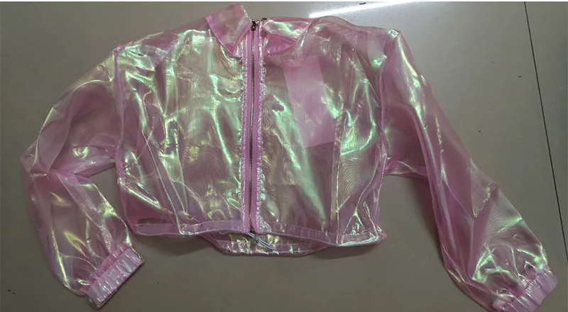 Coat Детские костюмы в стиле хип-хоп; модное прозрачное пальто для девочек; джазовая одежда; детская современная танцевальная одежда; одежда для черлидеров; одежда для сцены; DN4195 - Цвет: Coat