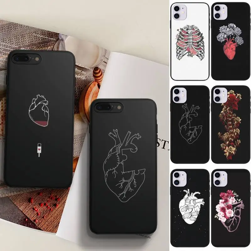 

Medical Human Organs Heart Meridian Kidney Art Cell Phone Case For Samsung A51 A52 A71 A72 A80 A91 A20E A32 A31 A21 A11