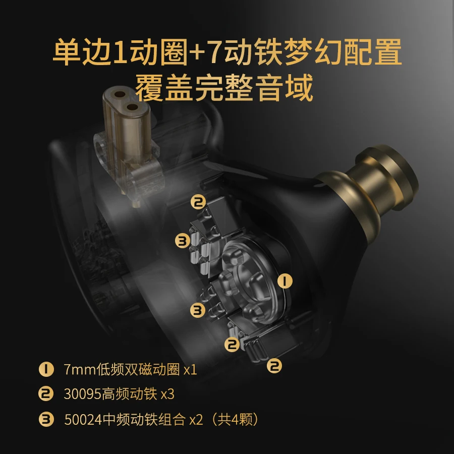 CCA CA16 7BA + 1DD гибридные Hi Fi наушники вкладыши с монитором спортивные