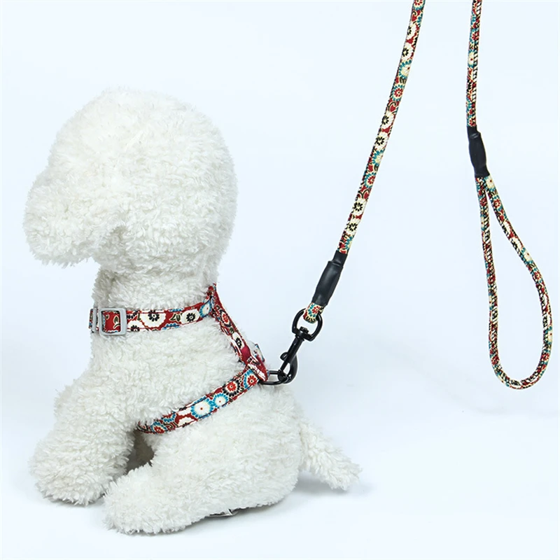 Кошачий ошейник поводок регулируемый нейлоновый ПЭТ Хождение от двери к жилет