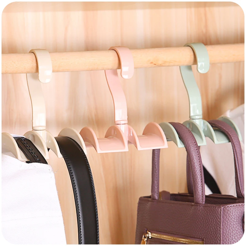 360 Rotating Rotated Rack Scarf Closet Hooks Without Punch Hand Clothes Storage Coat Wardrobe Organizer Bag Hanger | Дом и сад