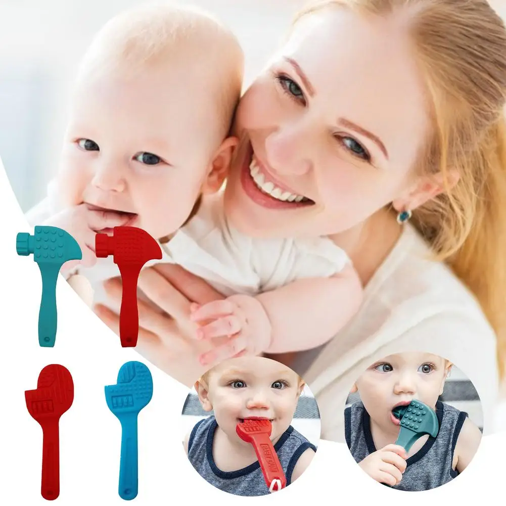 

1pc Molars Baby Teether Safe Toys Toddle Teething Silicone Chew Dental Care Toothbrush Teething Toys For 0 To12 Months Babies