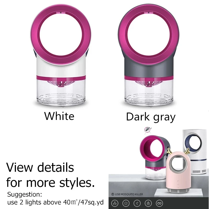 

1Set Smart USB Silent Indoor Photocatalyst Mosquito Catching Lamp Radiation-free for Children Pregnant Women Home Bedroom