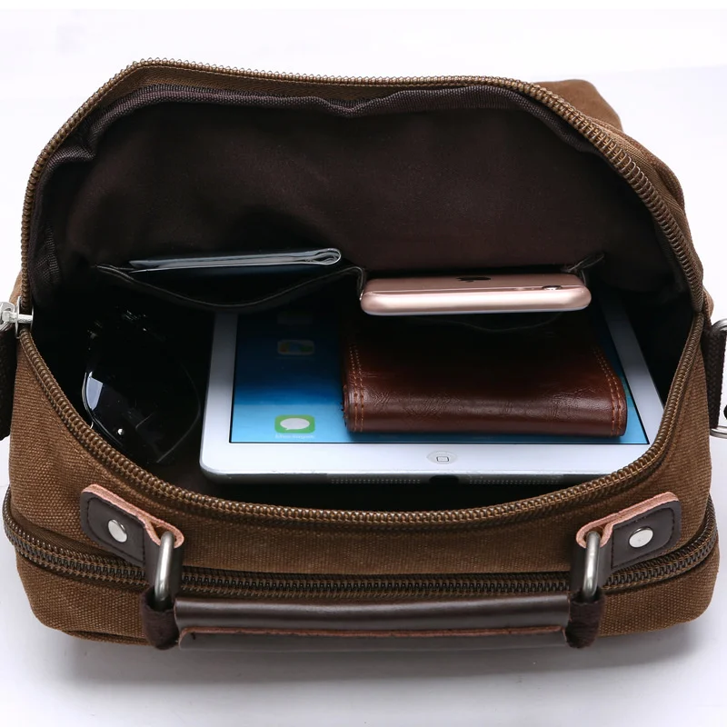 

All-match fashionable street diagonal bag Vertical square simple portable canvas small square bag storage bag mobile phone bag