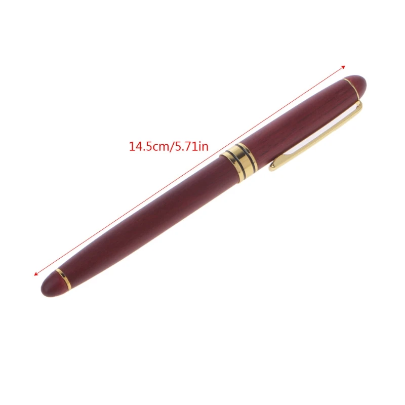 

Перьевая ручка из палисандра, с тонким наконечником и гладкими чернилами для письма, лучший подарок, офисные принадлежности