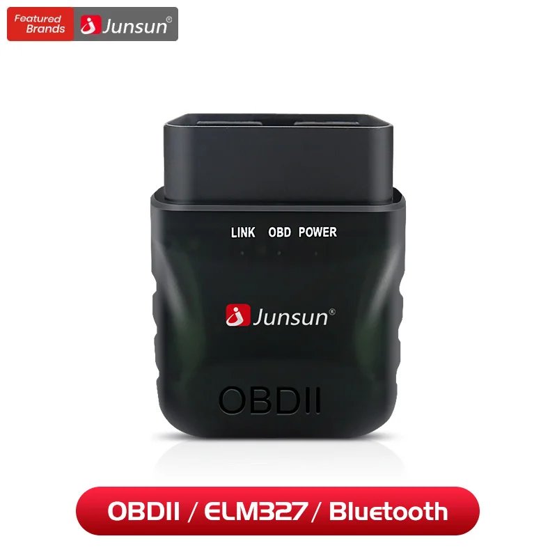 Junsun автомобильный OBD2 V1.5 ELM327 Bluetooth 4 0 Автомобильный диагностический сканер полный