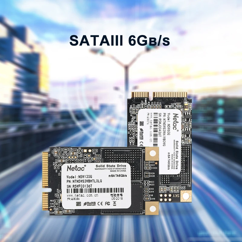 Netac 480 ГБ SSD mSATA 60 ГБ 120 ГБ 240 ГБ твердотельный накопитель TLC 6 ГБ/сек. для портативных ПК