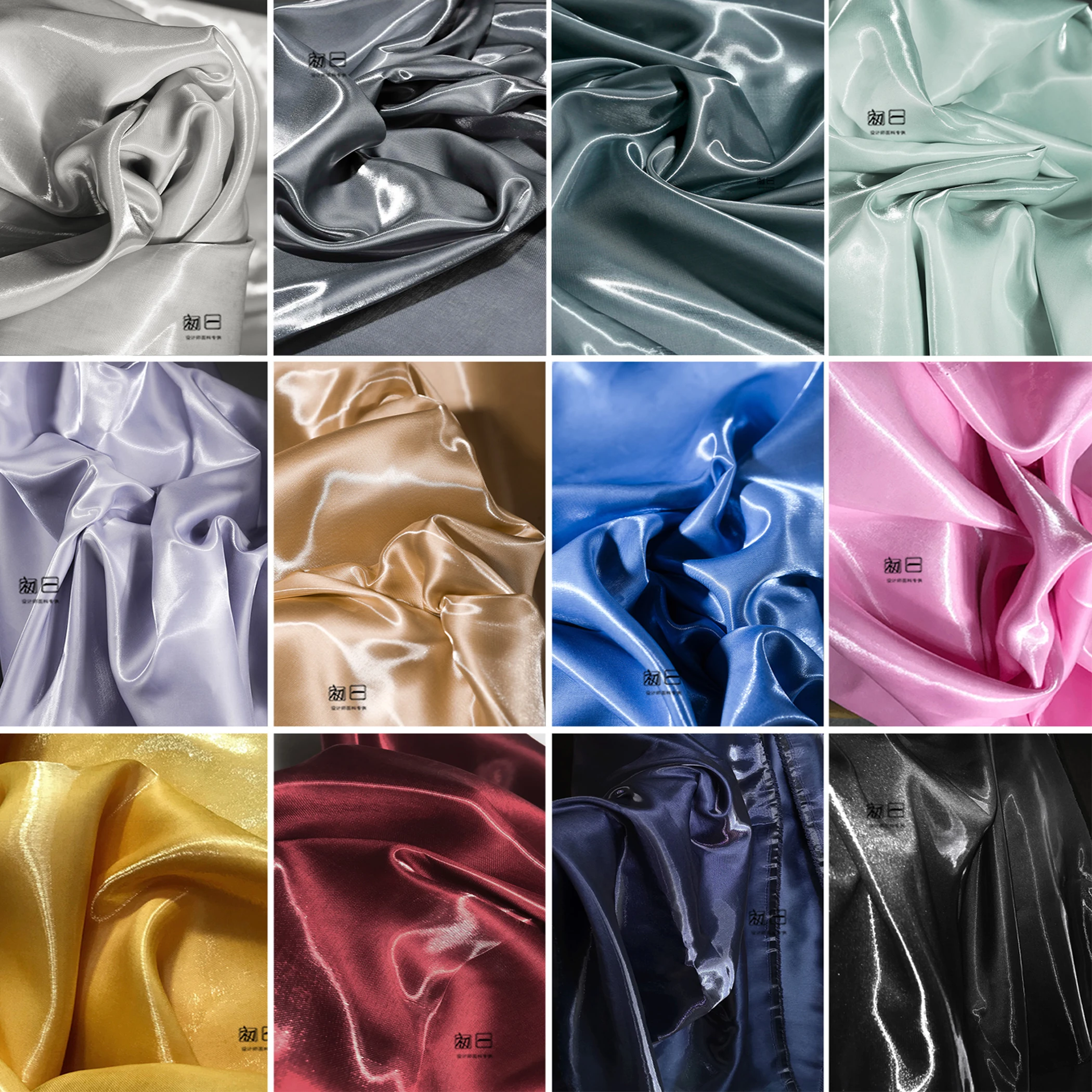 Суперъяркий полиэстер шелк сатин светоотражающий светлый Женское пальто и