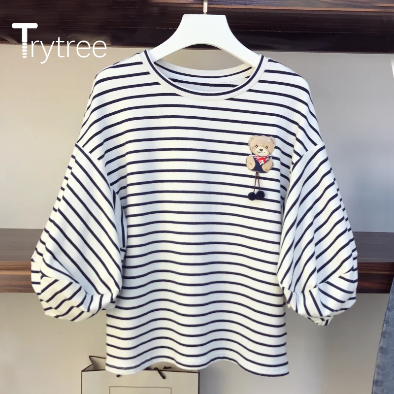 Trytree 2020 летний женский комплект из двух предметов Повседневная футболка в