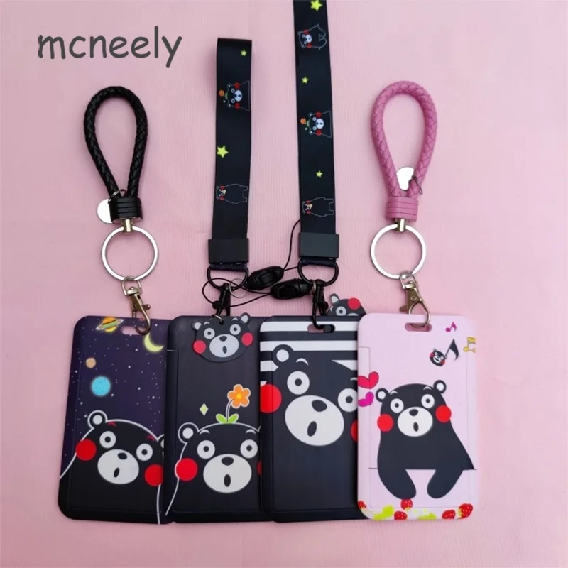 Носки с рисунком медведя из мультика Кредитная Держатель для карт студентов