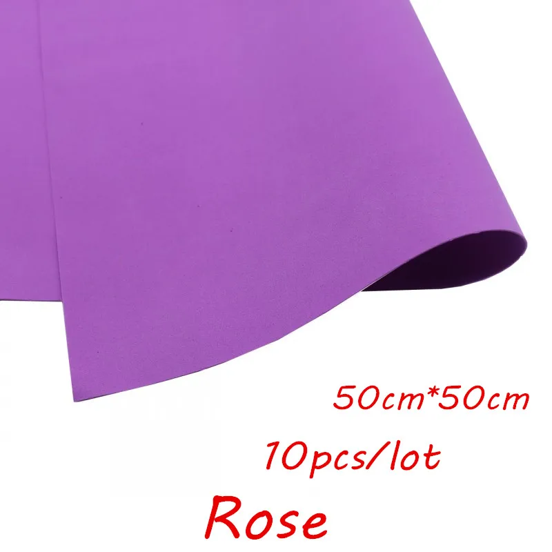 Rose 10 шт 50*50 см 0,8-1 мм Ручная работа Скрапбукинг Ремесло Скрапбукинг оберточная EVA губка пена бумага для цветочного фона DIY вечерние украшения - Цвет: Rose